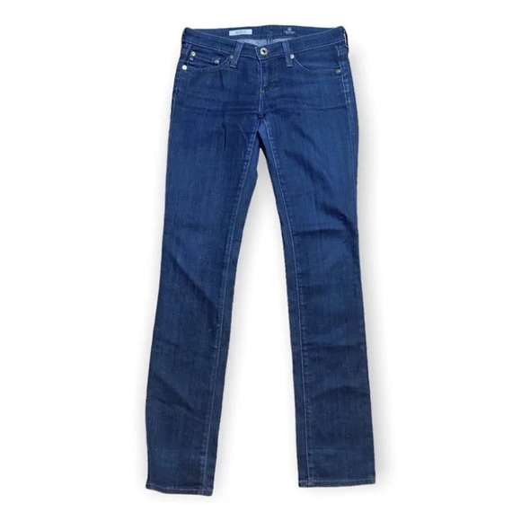 Adriano Goldschmied The Stevie Slim Straight Blue Jeans  Size 25R - Picture 1 of 7